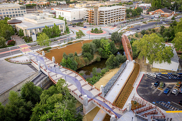 Ariel view of Downtown Roseville Revitalization